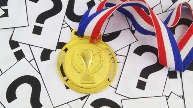 Gold medal on many question marks.