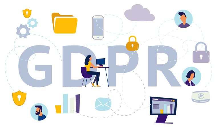 GDPR concept illustration. General Data Protection Regulation.