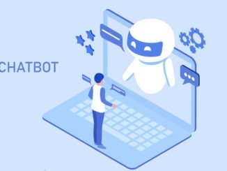 Chatbot technology concept, couple chatting with robot, asking questions and receiving answers. AI assistant support vector illustration
