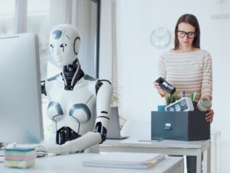 AI and employment: business woman losing her job
