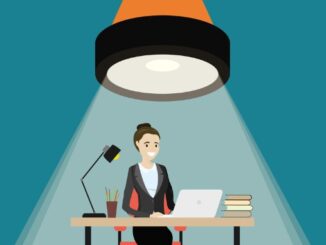 Worker under supervision. Employee at workplace. Flashlight to lighting and evaluate work his employee.